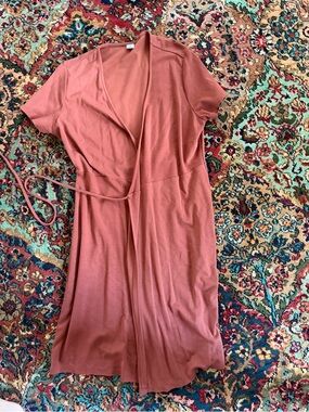 Old Navy Rust Wrap Dress